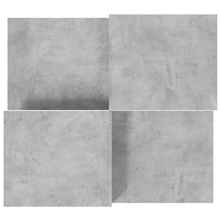 Salontafels 2 st bewerkt hout betongrijs MeubelReus