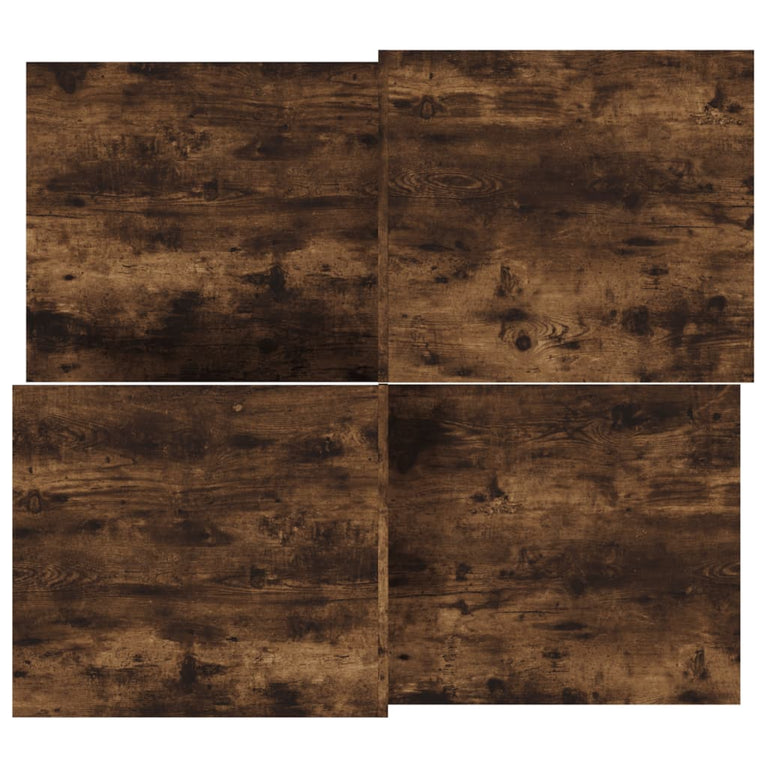 Salontafels 2 st bewerkt hout gerookt eikenkleurig MeubelReus