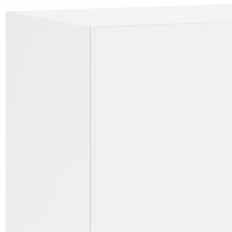 6-delige Tv-meubelset bewerkt hout wit