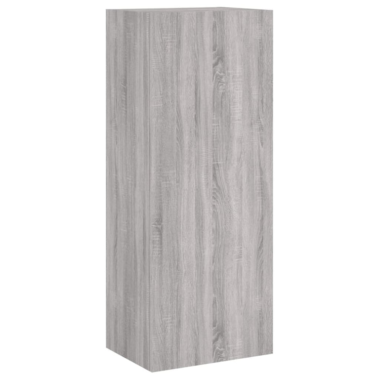 5-delige Tv-wandmeubelset grijs sonoma eikenkleurig