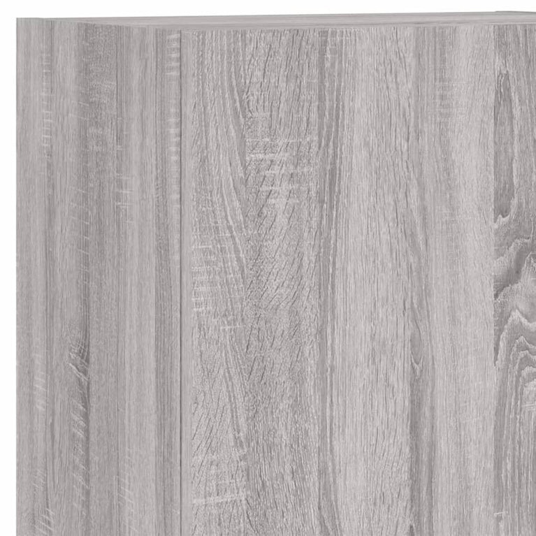 5-delige Tv-wandmeubelset grijs sonoma eikenkleurig