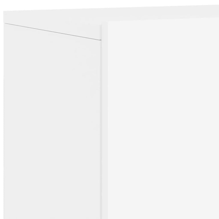 5-delige Tv-meubelset bewerkt hout wit