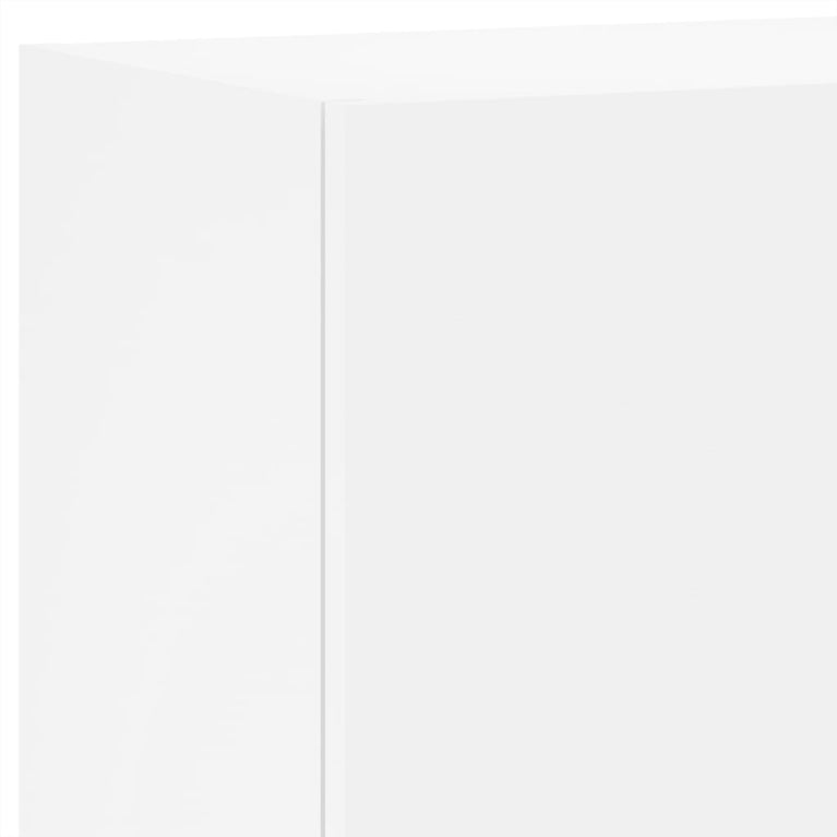 5-delige Tv-meubelset bewerkt hout wit