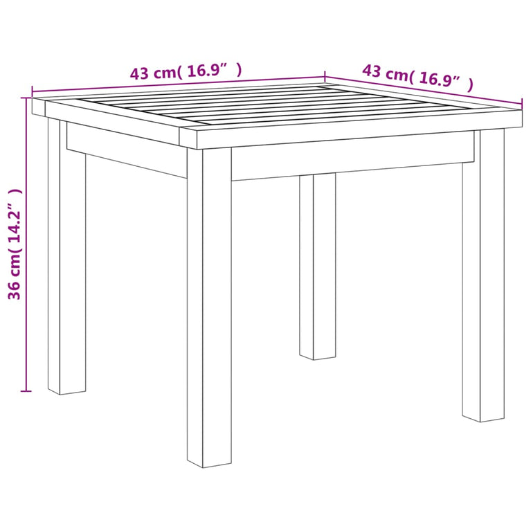 3-delige Bistroset poly rattan en acaciahout zwart
