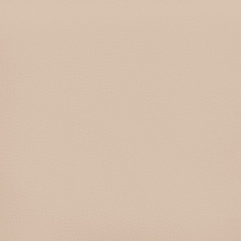 Pocketveringmatras 120x190x20 cm kunstleer cappuccinokleurig