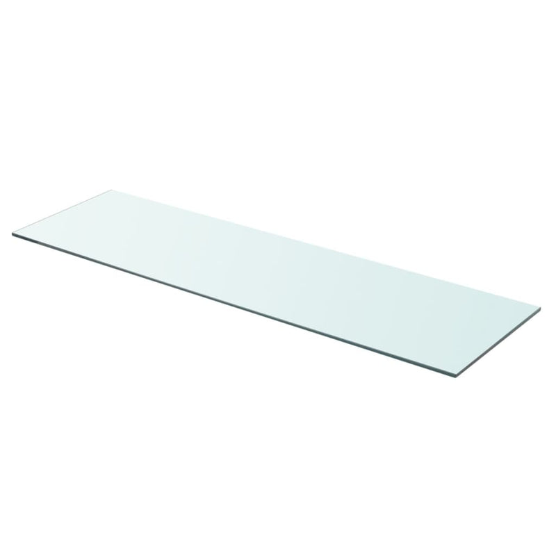 Wandschap transparant 90x25 cm glas