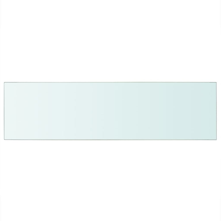 Wandschap transparant 90x25 cm glas