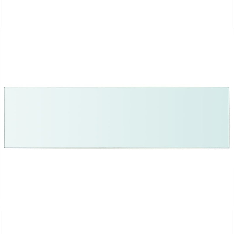 Wandschap transparant 90x25 cm glas