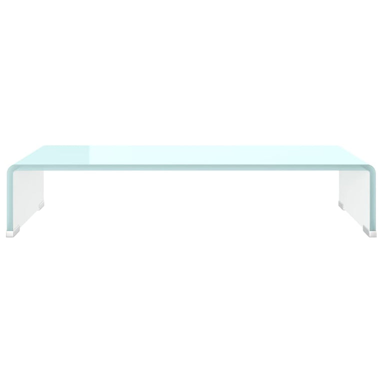 TV-meubel/monitorverhoger 60x25x11 cm glas groen groen