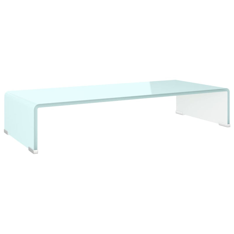Tv-meubel/monitorverhoger 70x30x13 cm glas groen