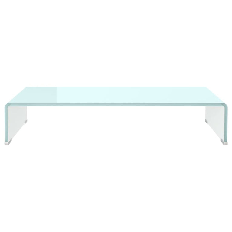 Tv-meubel/monitorverhoger 70x30x13 cm glas groen