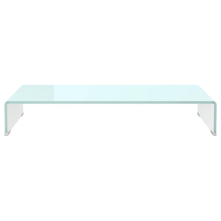 Tv-meubel/monitorverhoger 80x30x13 cm glas groen