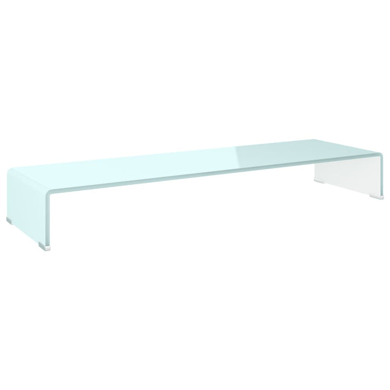 TV-meubel/monitorverhoger 100x30x13 cm glas groen