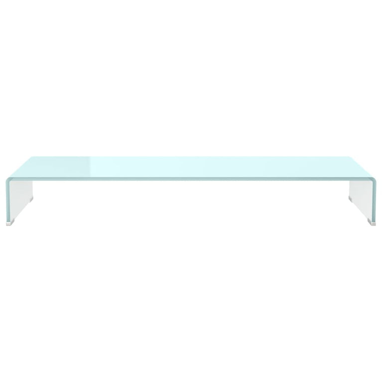 TV-meubel/monitorverhoger 100x30x13 cm glas groen