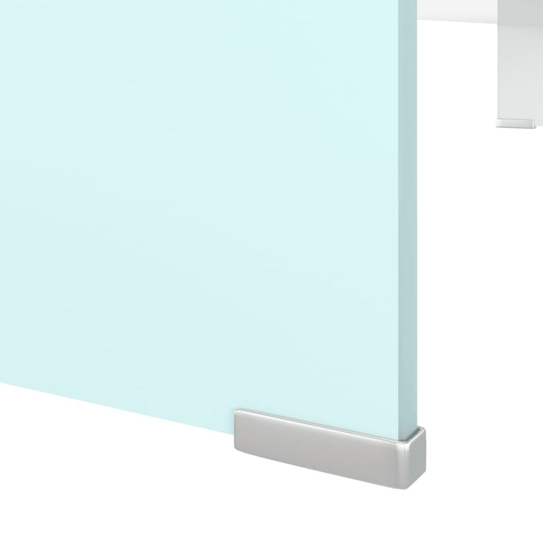 TV-meubel/monitorverhoger 100x30x13 cm glas groen