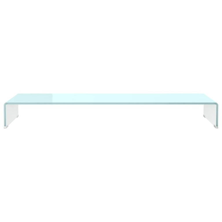 TV-meubel/monitorverhoger 110x30x13 cm glas groen
