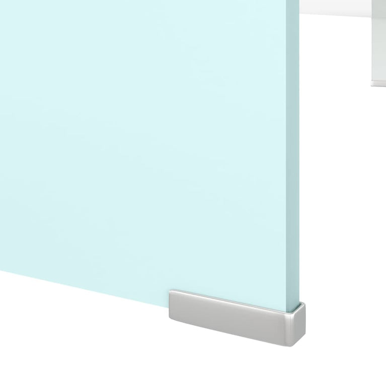 TV-meubel/monitorverhoger 110x30x13 cm glas groen