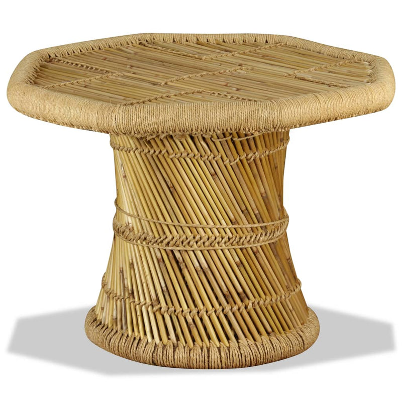 Salontafel achthoekig 60x60x45 cm bamboe