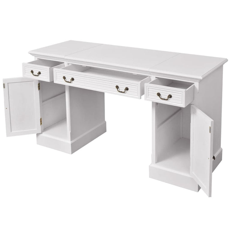 Bureau ministre wit 140x48x80 cm