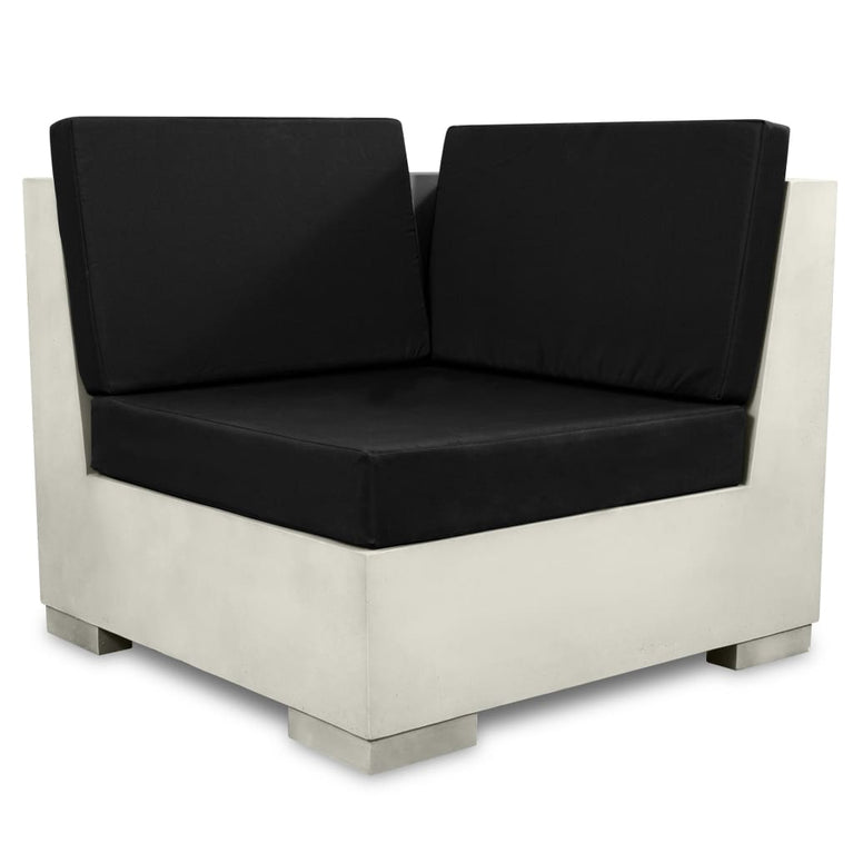 6-delige Loungeset met kussens beton grijs