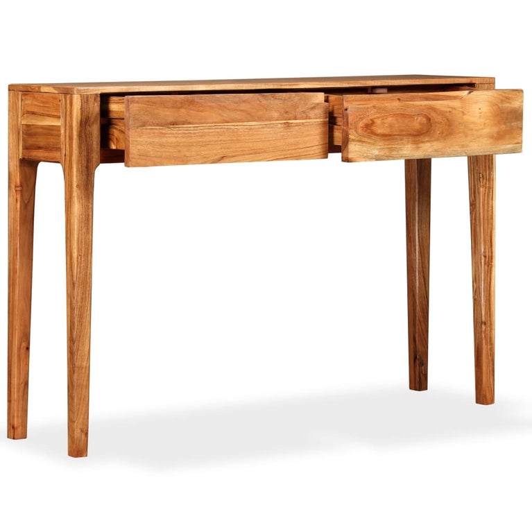 Wandtafel 118x30x80 cm massief hout