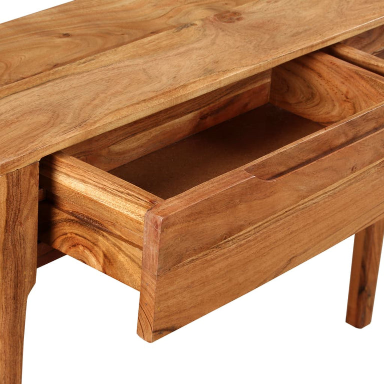 Wandtafel 118x30x80 cm massief hout