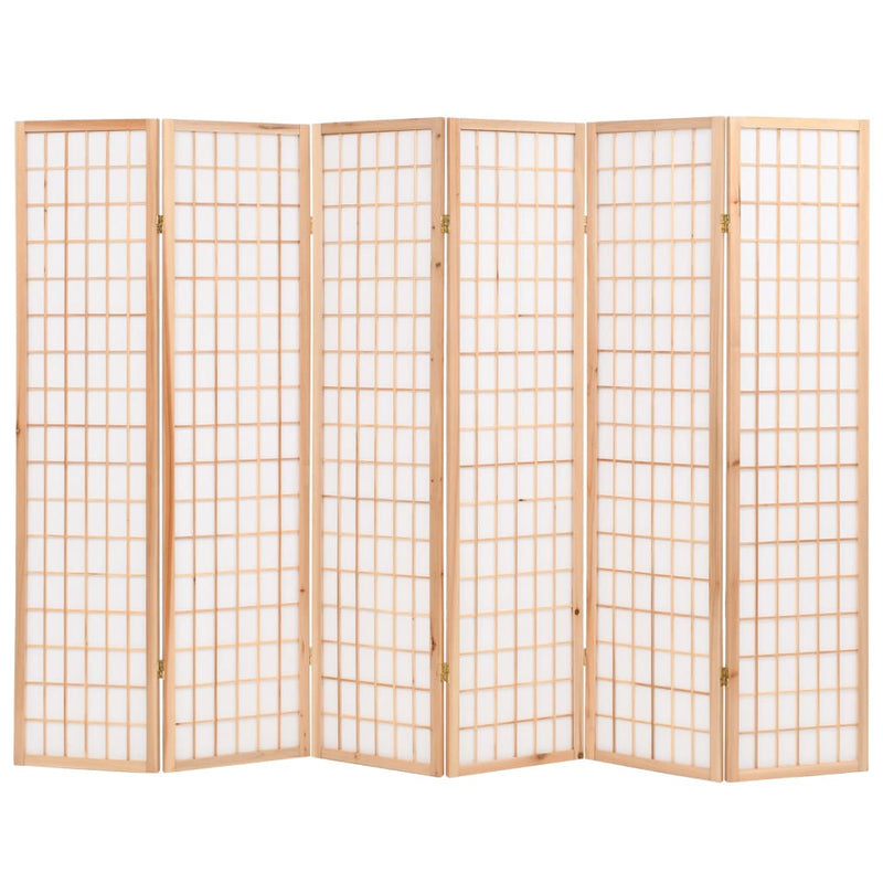 Kamerscherm inklapbaar Japanse stijl 240x170 cm naturel