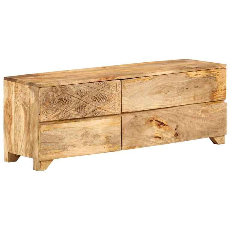 Tv-meubel 110x30x40 cm massief mangohout