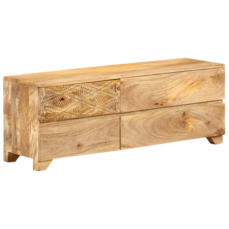 Tv-meubel 110x30x40 cm massief mangohout