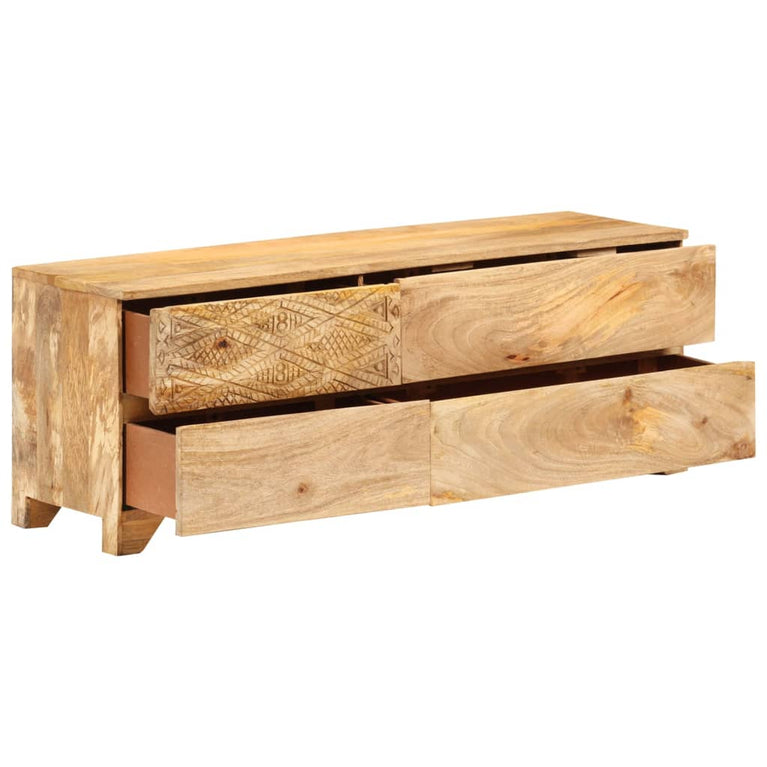 Tv-meubel 110x30x40 cm massief mangohout