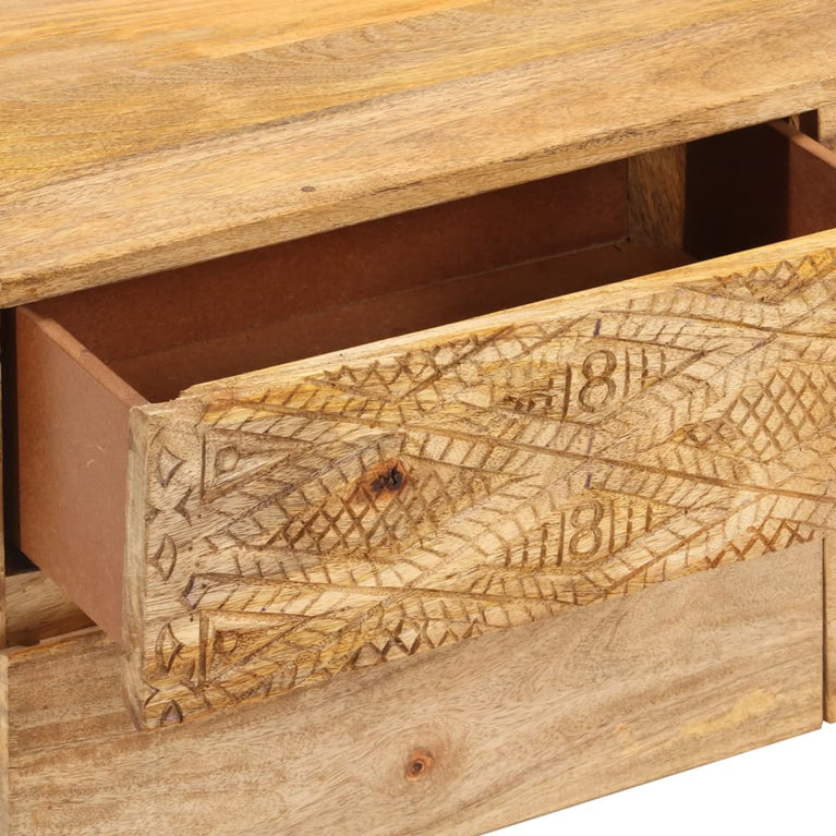 Tv-meubel 110x30x40 cm massief mangohout