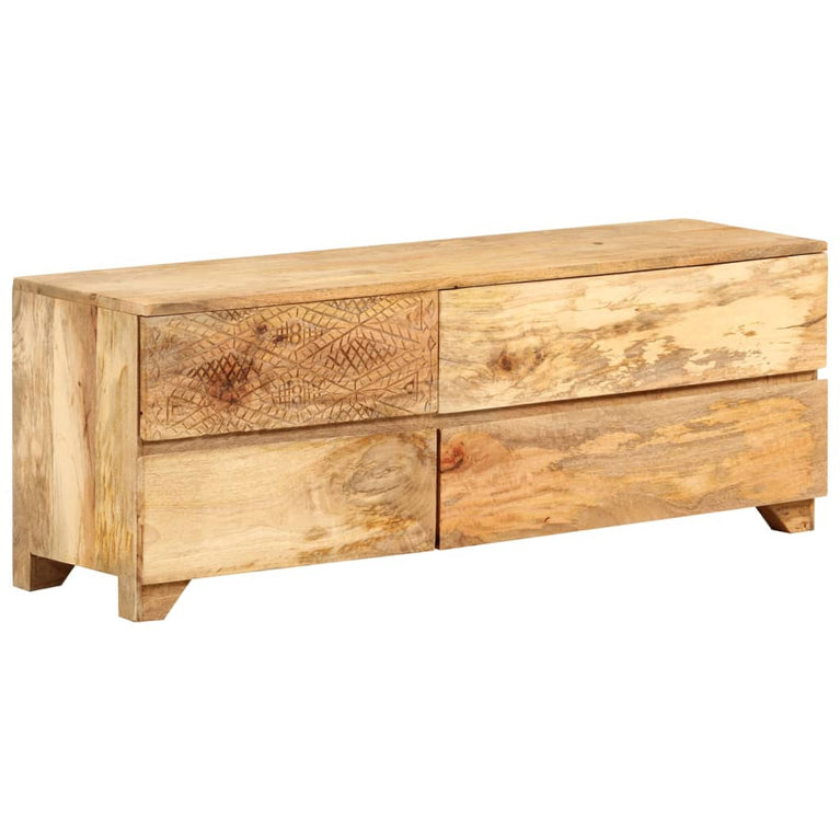 Tv-meubel 110x30x40 cm massief mangohout