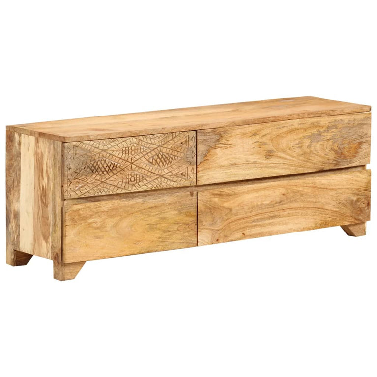 Tv-meubel 110x30x40 cm massief mangohout