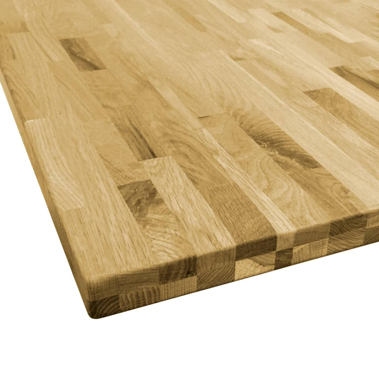 Tafelblad vierkant 44 mm 70x70 cm massief eikenhout