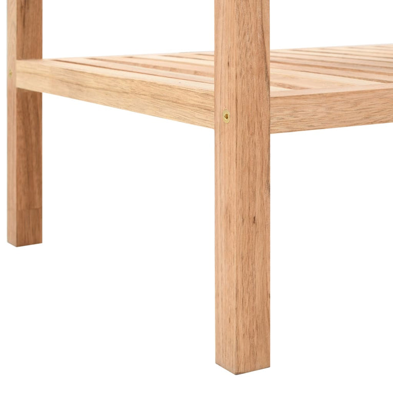Badkamerrek 100x40x65 cm massief walnotenhout