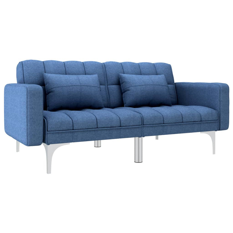 Slaapbank stof blauw