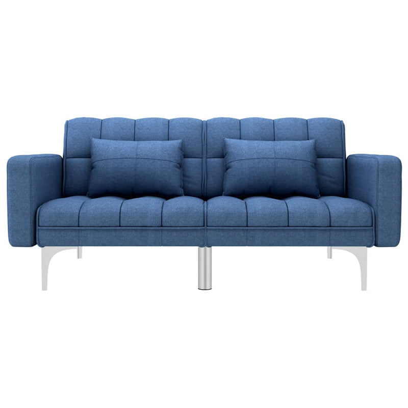 Slaapbank stof blauw