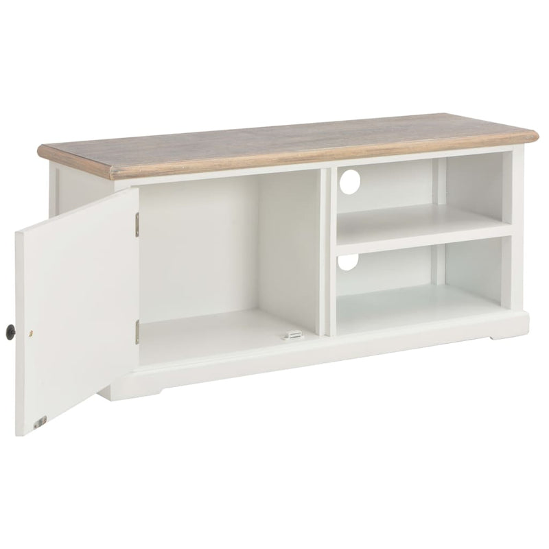 Tv-meubel 90x30x40 cm hout wit