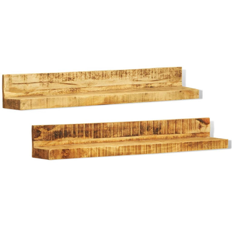 Wandschappen 2 st massief hout