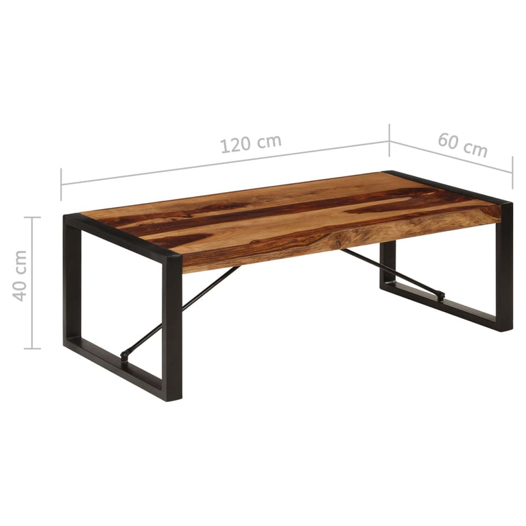Salontafel 120x60x40 cm massief sheeshamhout