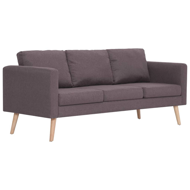 Driezitsbank stof taupe