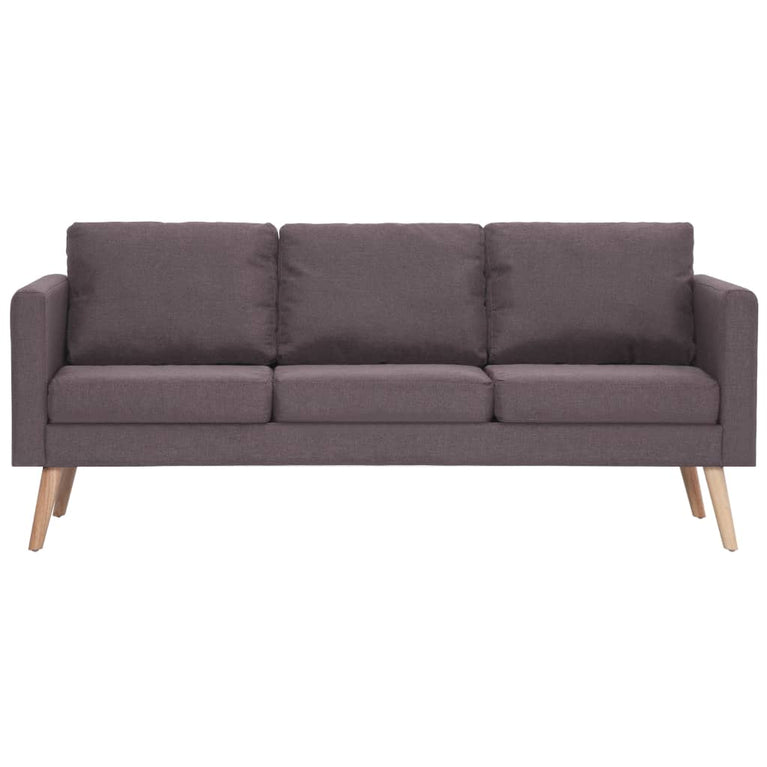 Driezitsbank stof taupe