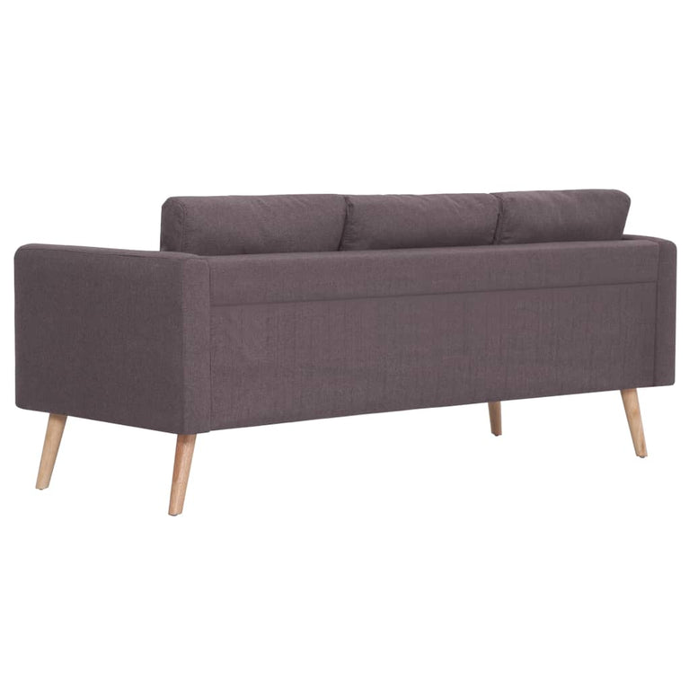 Driezitsbank stof taupe