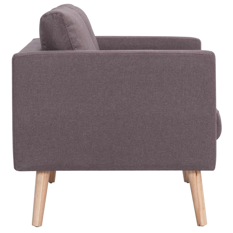 Driezitsbank stof taupe