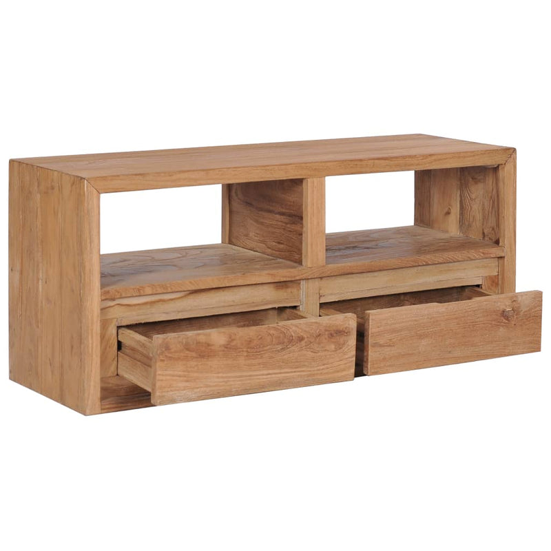 Tv-meubel 90x30x40 cm massief teakhout