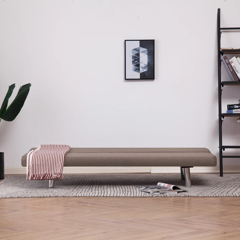Slaapbank polyester taupe