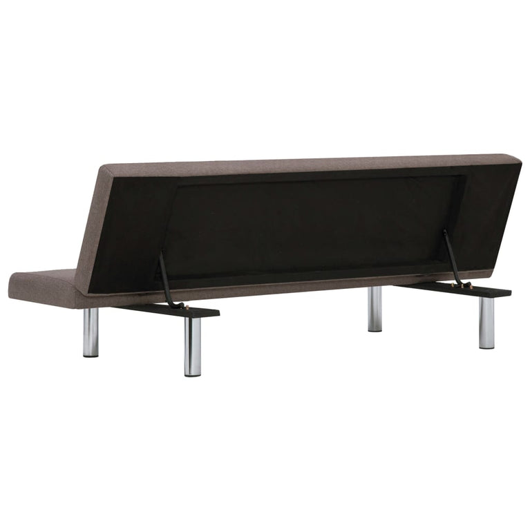 Slaapbank polyester taupe