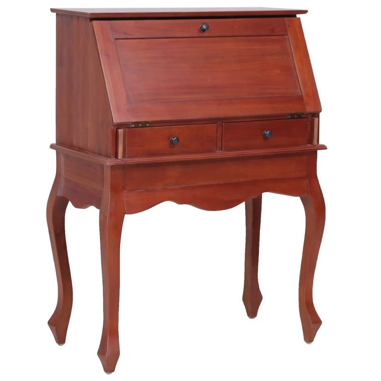 Secretaire 78x42x103 cm massief mahoniehout bruin