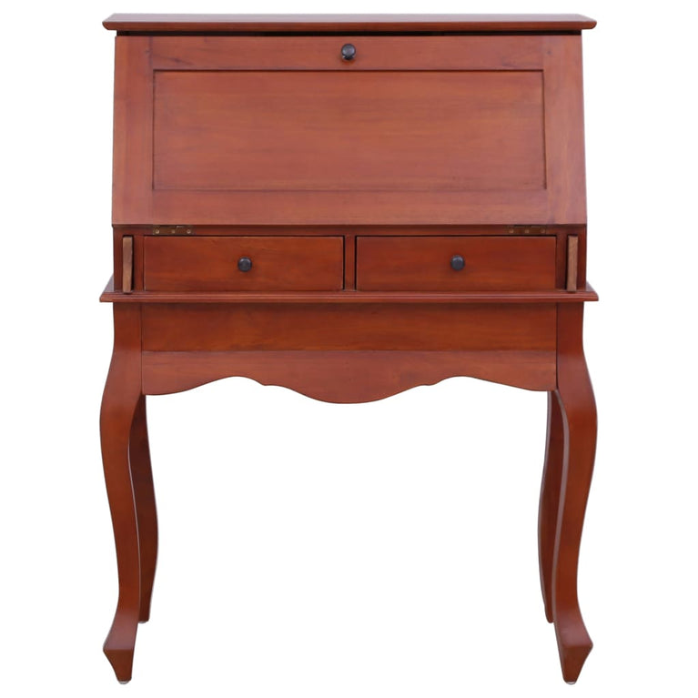 Secretaire 78x42x103 cm massief mahoniehout bruin