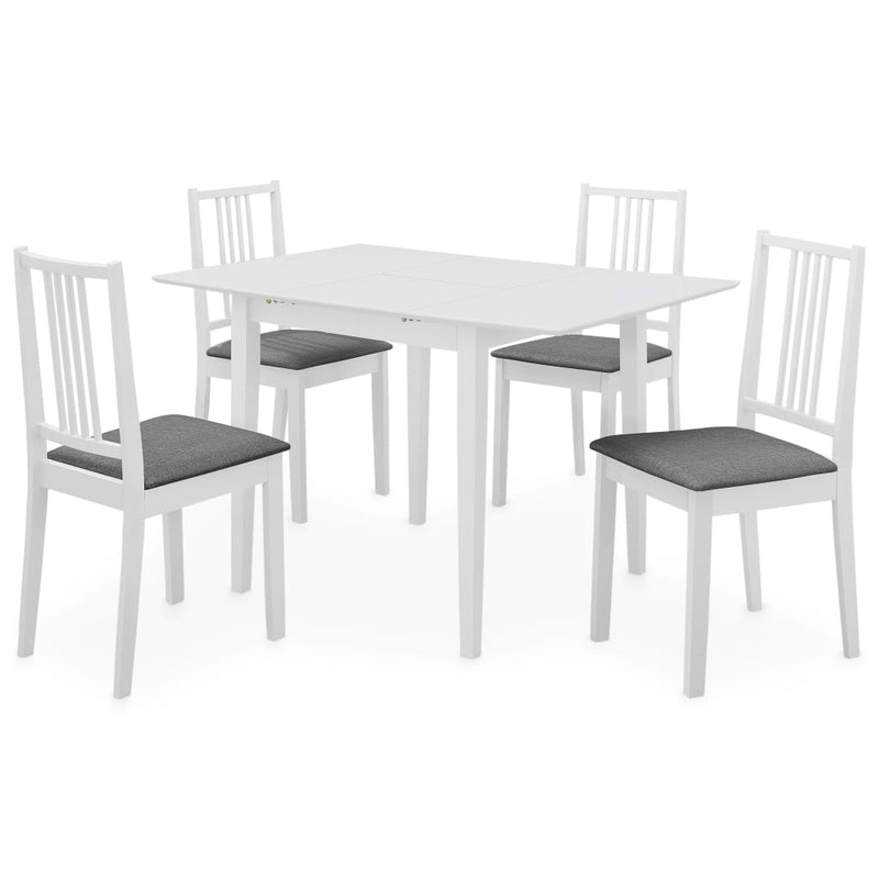 5-delige Eethoek MDF wit